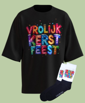 Kerst T-shirt set met sokken
