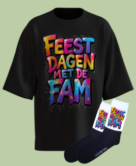 Kerst T-shirt sokken set