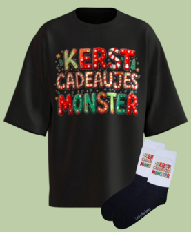 Kerst T-shirt sokken set