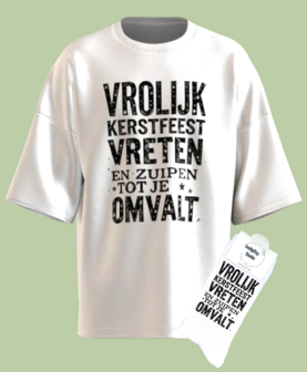 Kerst T-shirt sokken set