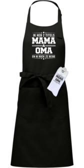 Luxe cadeau schort met sokken