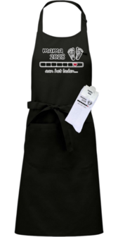 Luxe cadeau schort met sokken