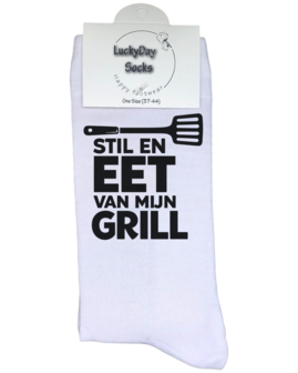 Luxe cadeau schort met sokken