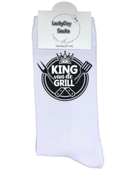 Luxe cadeau schort met sokken