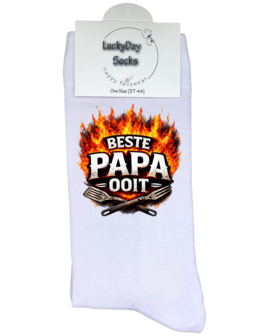 Luxe cadeau schort met sokken