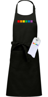 Luxe cadeau schort met sokken