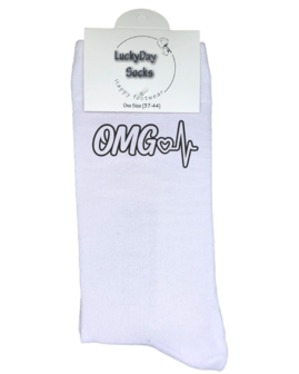 Luxe cadeau schort met sokken