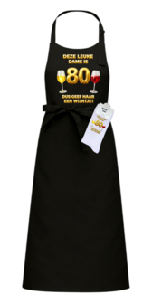 Luxe cadeau schort met sokken