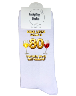 Luxe cadeau schort met sokken