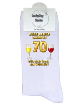 Luxe cadeau schort met sokken