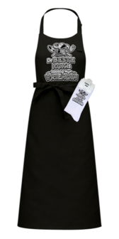 Luxe cadeau schort met sokken