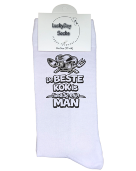 Luxe cadeau schort met sokken