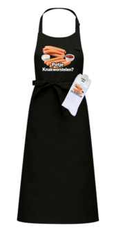 Luxe cadeau schort met sokken