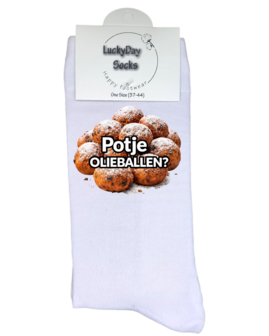 Luxe cadeau schort met sokken