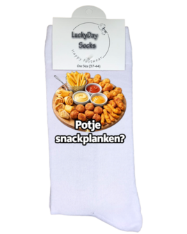 Luxe cadeau schort met sokken