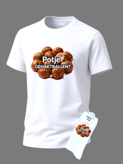  Tekst t-shirt met sokken set