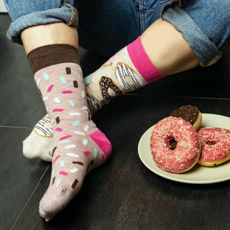 Donut food socks