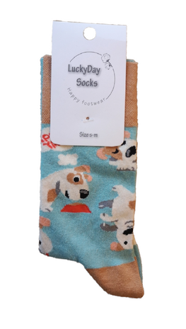 Blije hond sokken