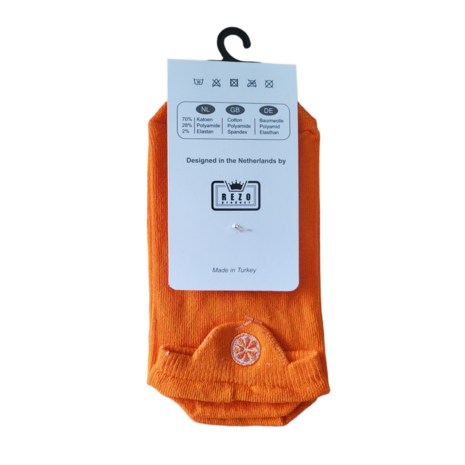 Borduur sinasappel sneaker sok