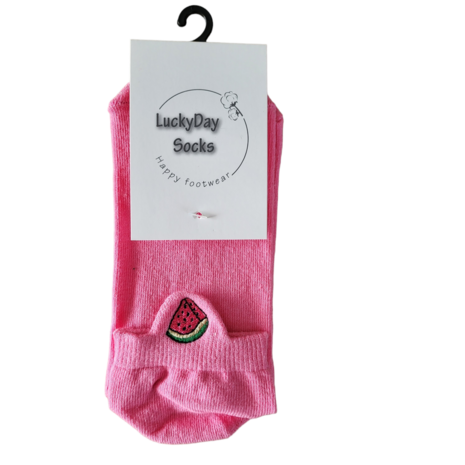 borduur meloen sneaker sok