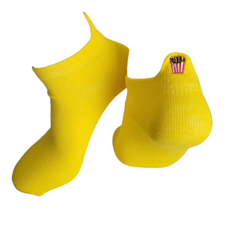 Borduur popcorn sneaker sokken