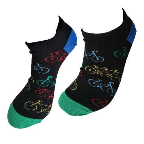 Fietsen sneaker sokken