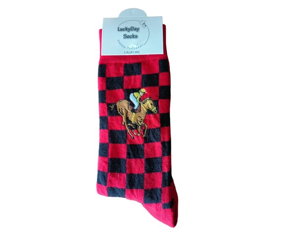 Paard rood sokken