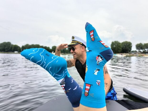 Vuurtoren zeemeeuw mismatch sokken