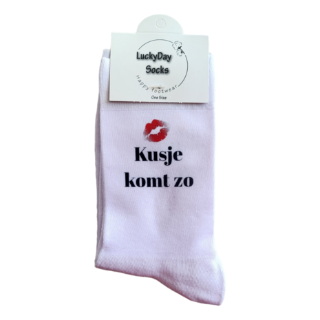 Print Kusje komt zo sokken