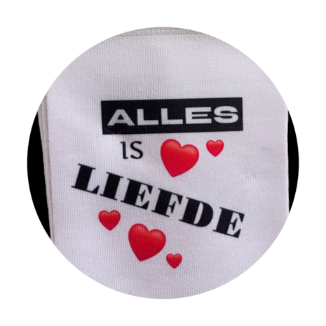 Print Alles is liefde sokken