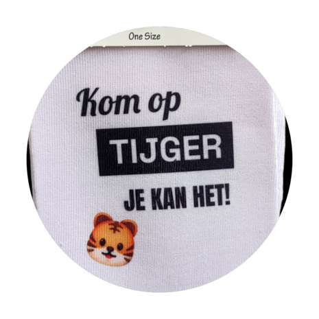 Print Kom op tijger je kan het sokken