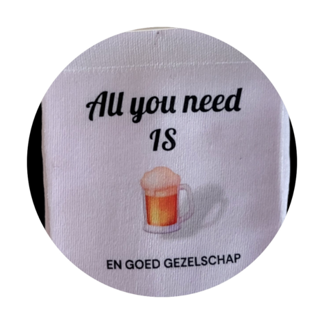 Print All you need is bier sokken