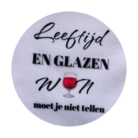 Print Leeftijd en wijn moet je niet tellen sokken