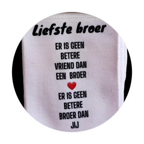 Print Liefste Broer er is geen betere vriend dan een broer sokken
