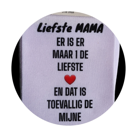 Print Liefste Mama er is er maar 1 de liefste sokken
