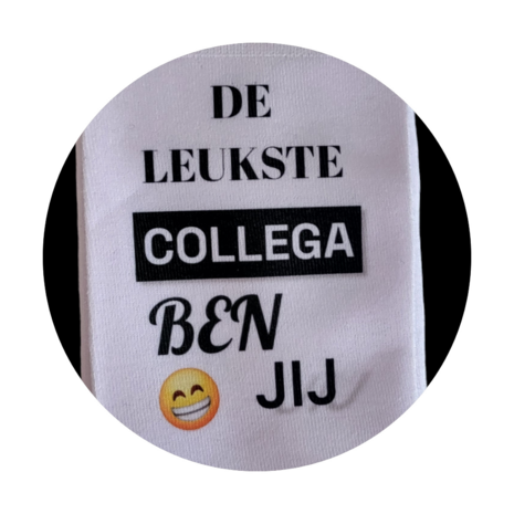 Print De leukste collega ben jij sokken