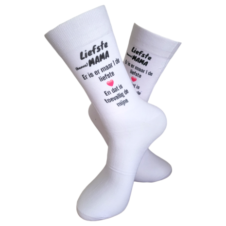 Print liefste bonus mama er is er maar 1 de liefste sokken
