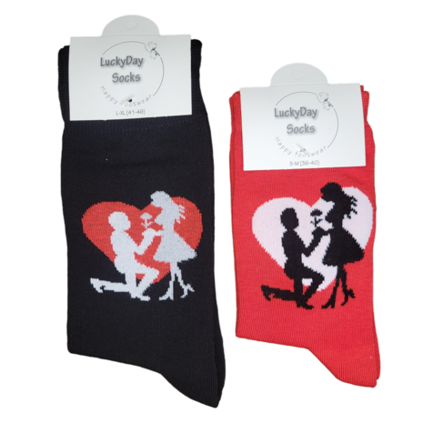 Aanzoek sokken happy socks - bruiloft sokken