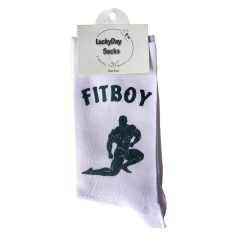 Print Fit boy sokken