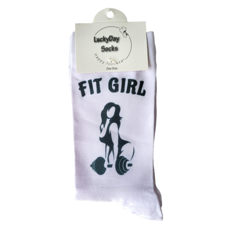 Print Fit girl sokken