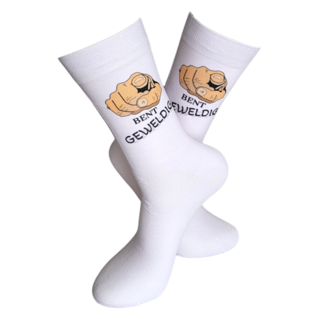 Print Jij bent geweldig sokken