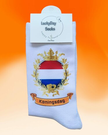 koningsdag sokken - oranje kleding - sokken - leuke sokken