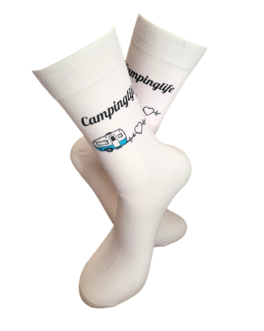 Print Campinglife caravan sokken