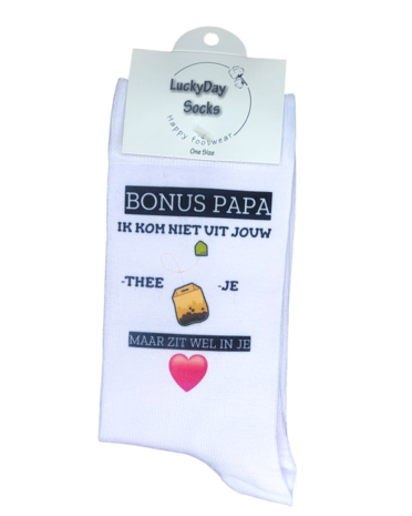 Bonuspapa theezakje sokken