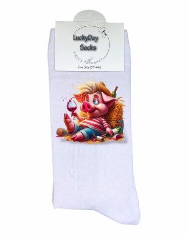 Dronken varkentje sokken