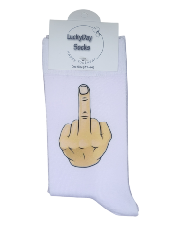 Middelvinger sokken