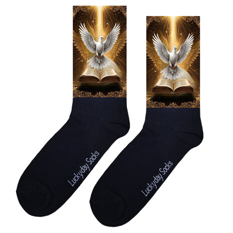 Duif en bijbel sokken