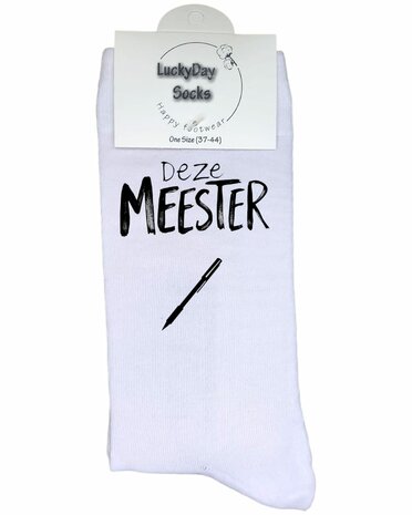 Mismatch sokken voor bedankje meester