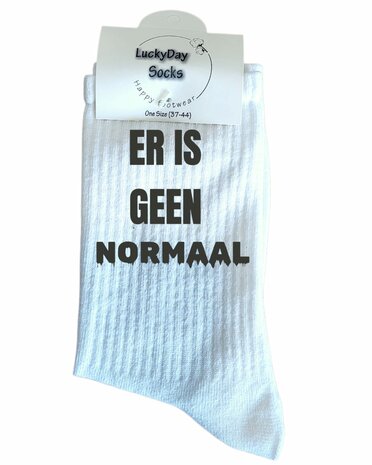 Sport sokken met tekst