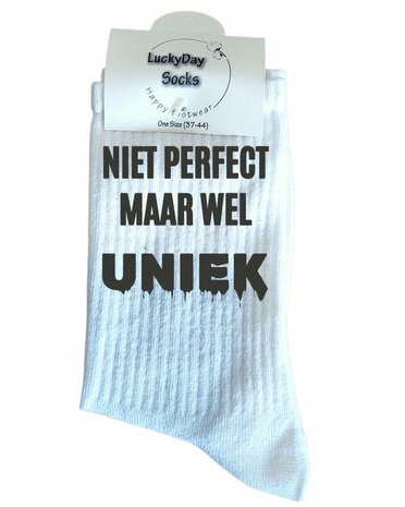 Sport sokken met tekst